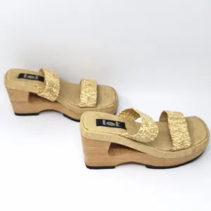 LEI 90s Y2K Chunky Cut Out Platform Women's Sandals Size 10