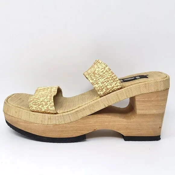 LEI 90s Y2K Chunky Cut Out Platform Women's Sandals Size 10