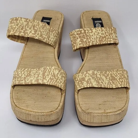 LEI 90s Y2K Chunky Cut Out Platform Women's Sandals Size 10
