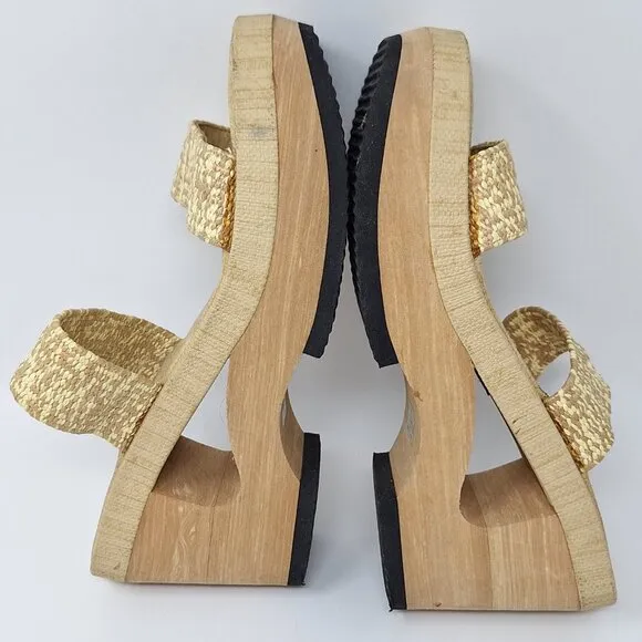 LEI 90s Y2K Chunky Cut Out Platform Women's Sandals Size 10