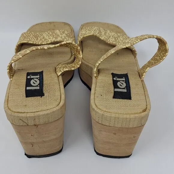 LEI 90s Y2K Chunky Cut Out Platform Women's Sandals Size 10