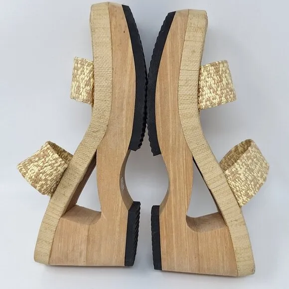 LEI 90s Y2K Chunky Cut Out Platform Women's Sandals Size 10