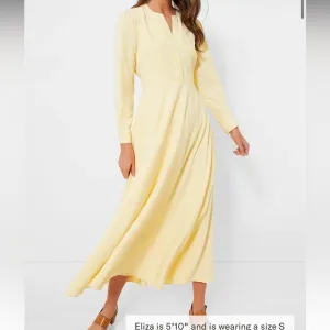Lemon Seersucker Stripe Mila Dress
