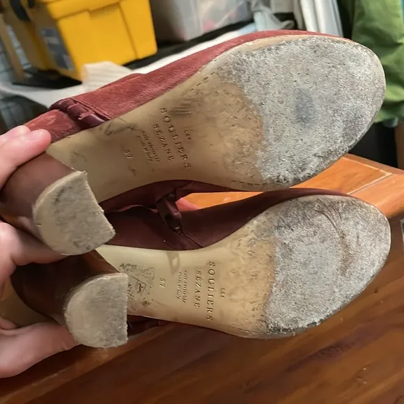 LES SOULIERS SEZANE Gabriella Rust Suede Tall Boot