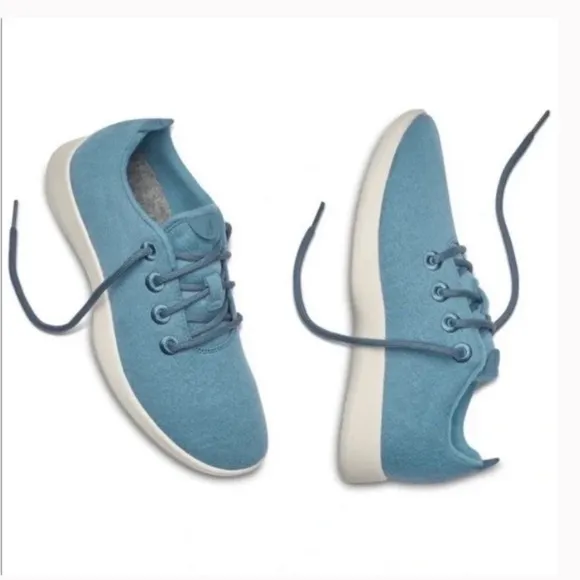 Like New Allbirds Tide Pool Blue Merino Wool Lightweight Running Sneaker Shoes