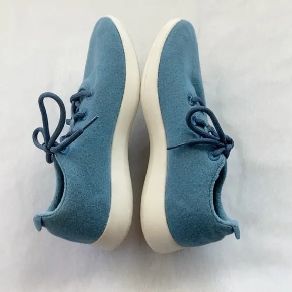 Like New Allbirds Tide Pool Blue Merino Wool Lightweight Running Sneaker Shoes