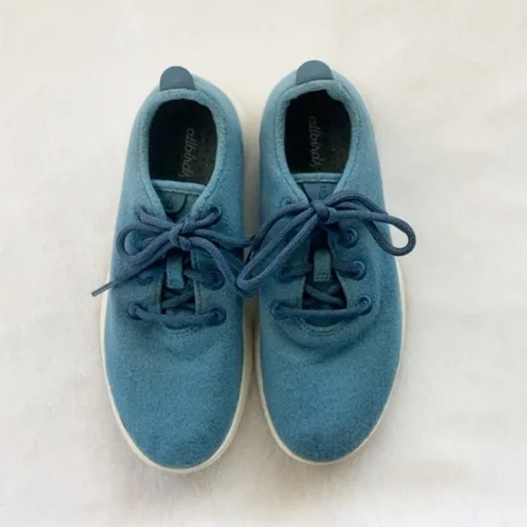 Like New Allbirds Tide Pool Blue Merino Wool Lightweight Running Sneaker Shoes