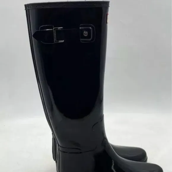 Like New! Hunter Black Tall Rain Boots women’s size 5