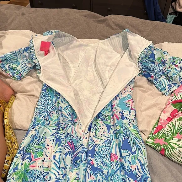 💙🩵Lilly Pulitzer Fiesta Stretch Dress Coastal Blue dress size 00