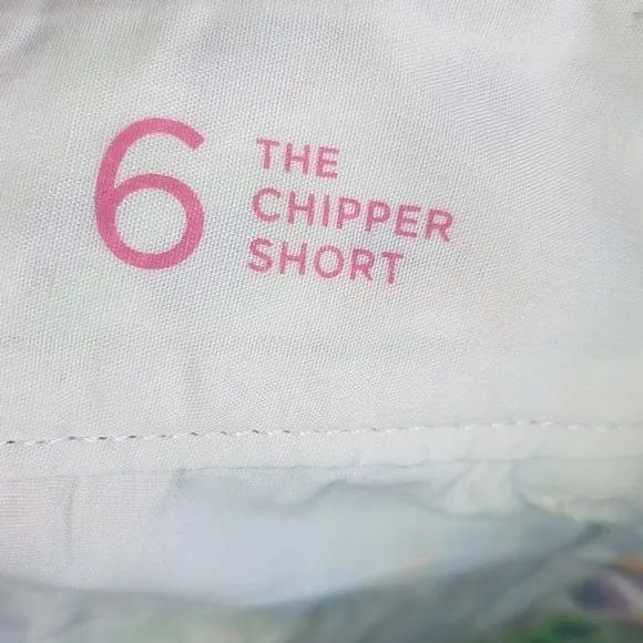 Lilly Pulitzer Preppy The Chipper Bermuda Shorts Resort White Sea Soiree Size 6