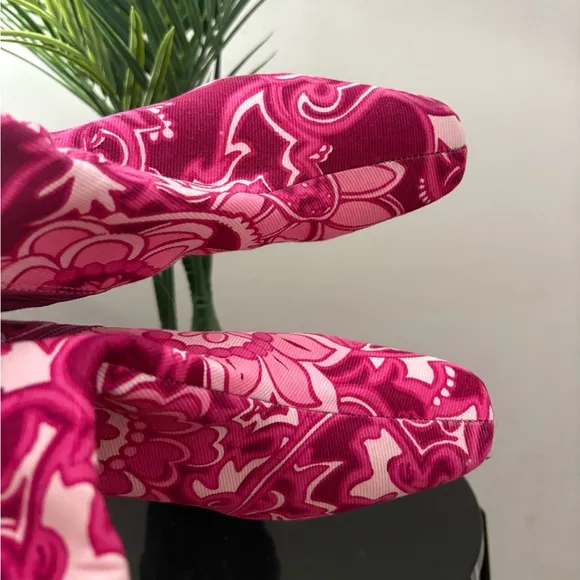 Lilly Pulitzer Tall Pink Paisley Print Vintage Boots