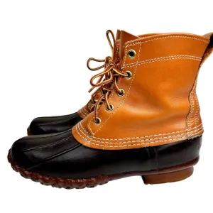 LL Bean Women’s Vintage Bean Boots Maine Hunting Shoes SZ 7 Brown Tan Shearling