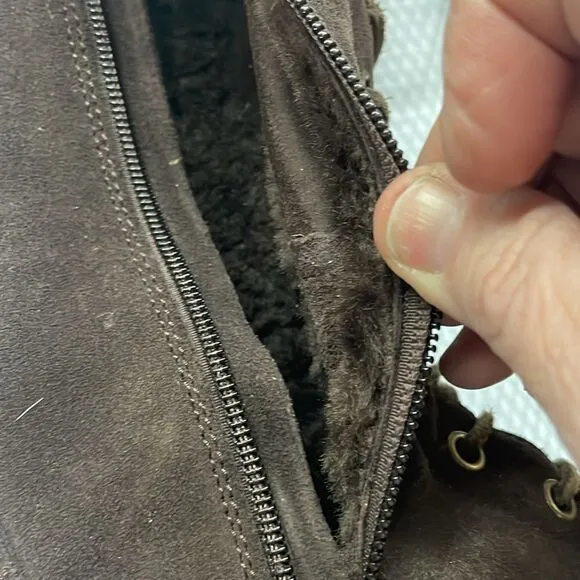 L.L.Bean Moccasin Tall Boots Size 6 Leather Suede
