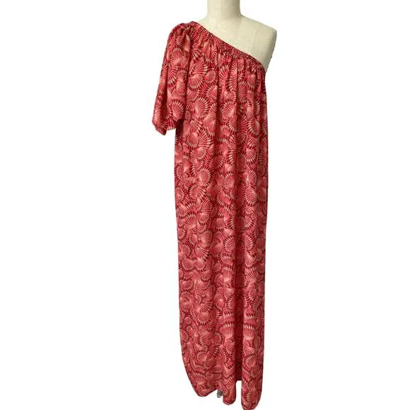 LoboRosa One Shoulder Maxi Dress