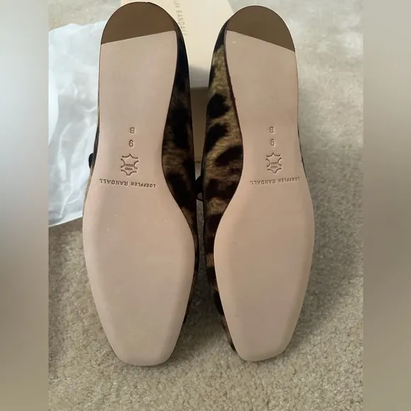 Loeffler Randall Ginger Leopard Velvet Mary Jane Size 9