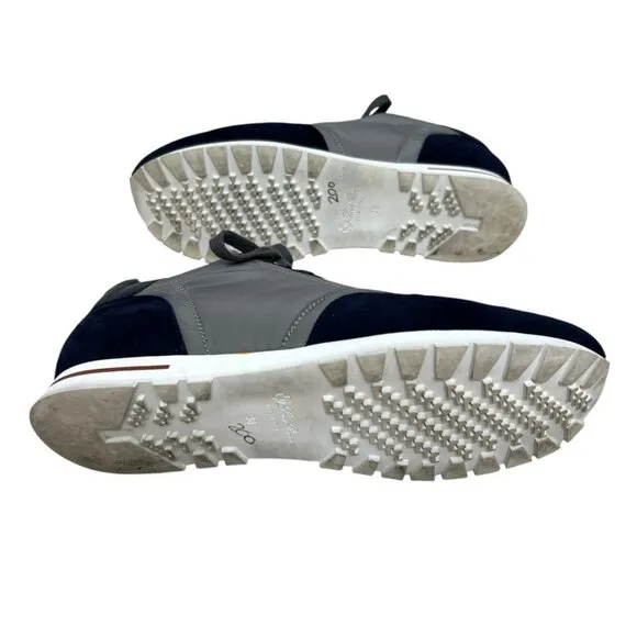 Loro Piana 'My Wind' Suede Leather and Technical Fabric Sneaker IT 38 - US 7.5