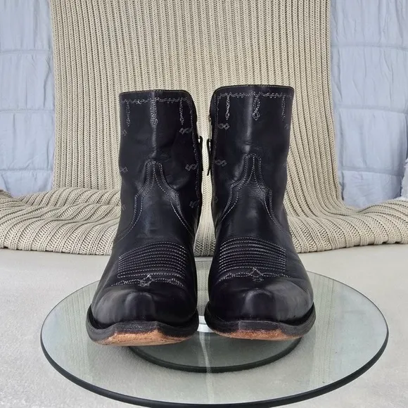 LUCCHESE Demi Boots Booties Women’s Size 8.5 C / Short Western Zipper