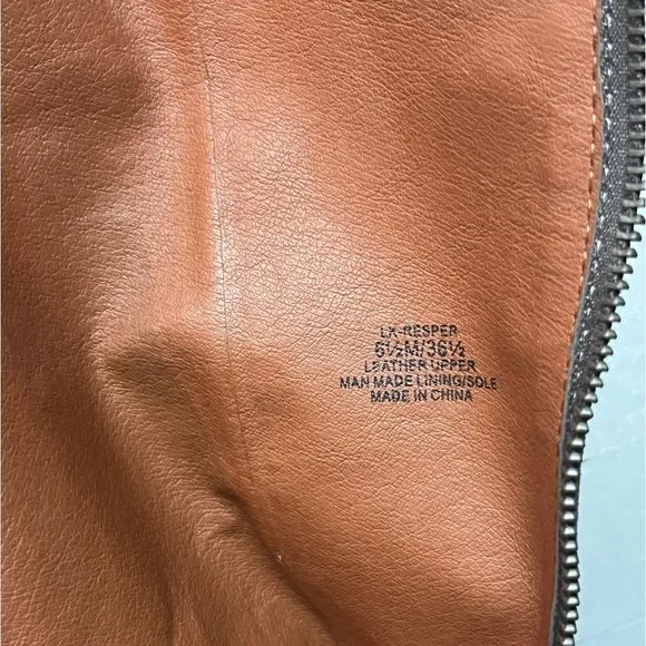 Lucky Brand Distressed GrayLeather Tall Boots