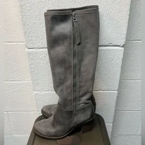 Lucky Brand Distressed GrayLeather Tall Boots