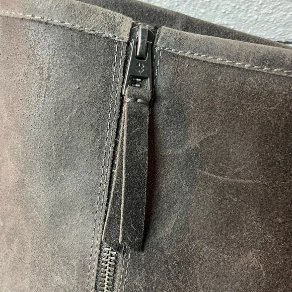 Lucky Brand Distressed GrayLeather Tall Boots