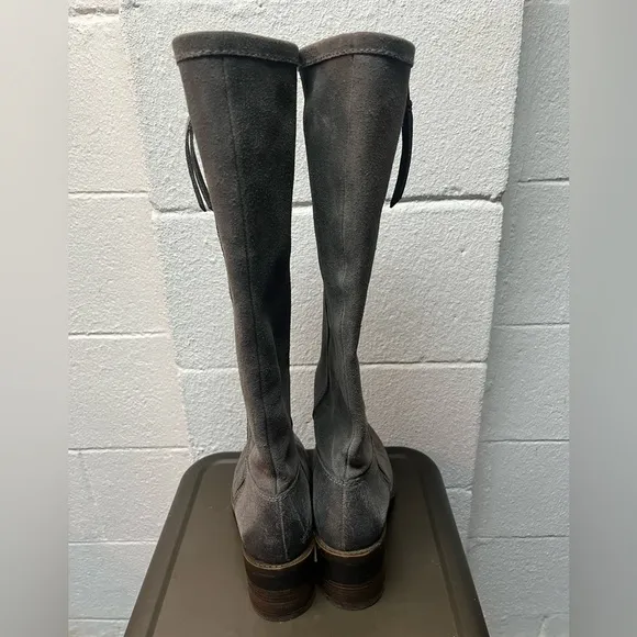 Lucky Brand Distressed GrayLeather Tall Boots