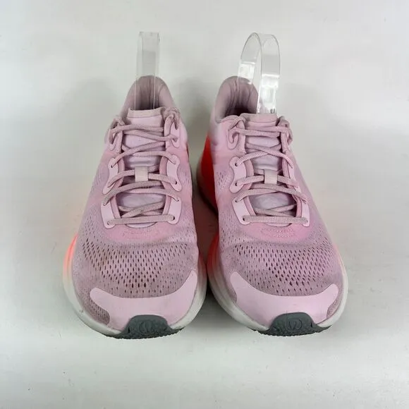 Lululemon Blissfeel Sneaker Women's 9 Pink Mesh Lace Up Running Shoes LW9EF1S