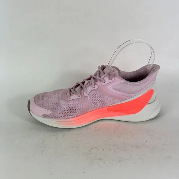 Lululemon Blissfeel Sneaker Women's 9 Pink Mesh Lace Up Running Shoes LW9EF1S