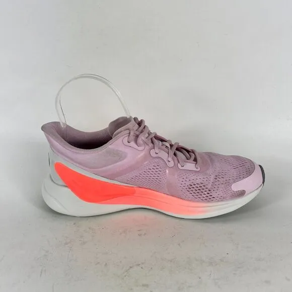 Lululemon Blissfeel Sneaker Women's 9 Pink Mesh Lace Up Running Shoes LW9EF1S