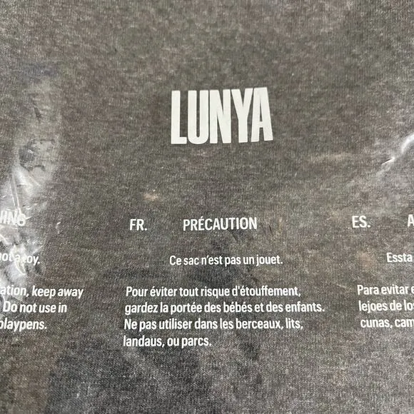 LUNYA Restore Double Faced Short Gray Heathered Cotton Blend Lounge Sleep XS NEW