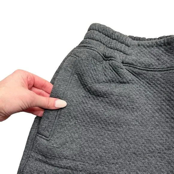 LUNYA Restore Double Faced Short Gray Heathered Cotton Blend Lounge Sleep XS NEW