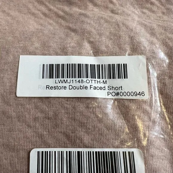 LUNYA Restore Double Faced Short Oatmeal Cotton Blend Lounge Sleep Medium NEW