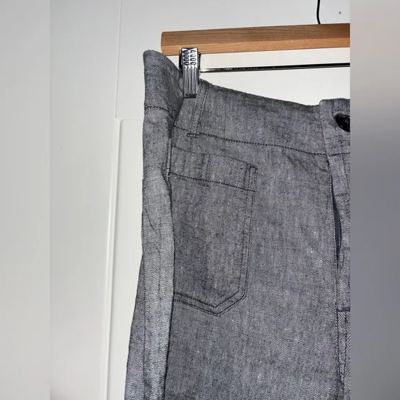 Maeve Anthropologie Colette Linen High Rise Longline Short Women 32 NEW Boho