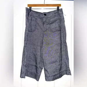 Maeve Anthropologie Colette Linen High Rise Longline Short Women 32 NEW Boho