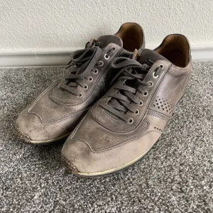 Magnanni Shoes Mens size 12 Taupe Cristian Grey Leather Sneakers 15745 Portugal