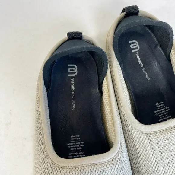 Mahabis Summer Womens Flow Slip On Slipper Shoes Grey US 7.5 EU 38 Lightweight