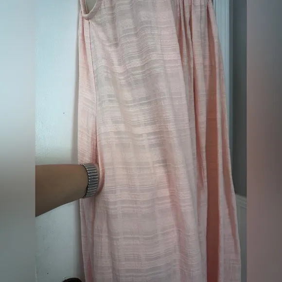 Mara Hoffman Women’s Small Pink Fiona Dress Organic Cotton Maxi Oversized.
