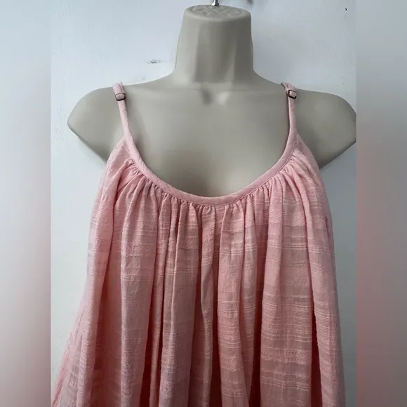 Mara Hoffman Women’s Small Pink Fiona Dress Organic Cotton Maxi Oversized.