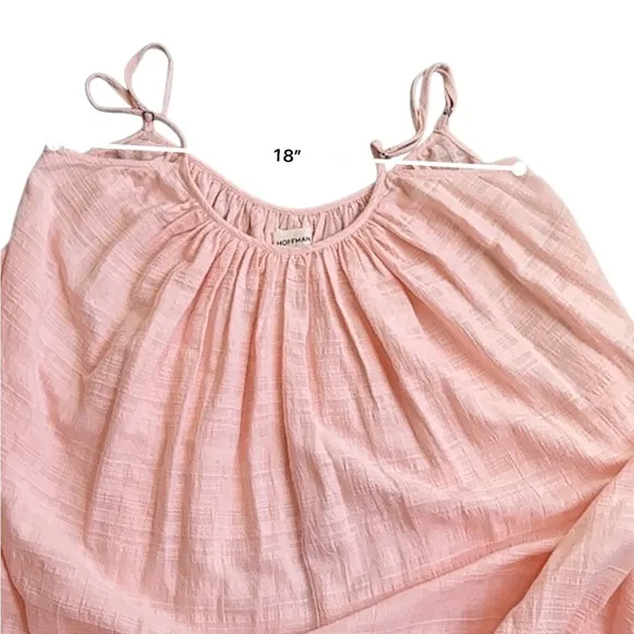 Mara Hoffman Women’s Small Pink Fiona Dress Organic Cotton Maxi Oversized.