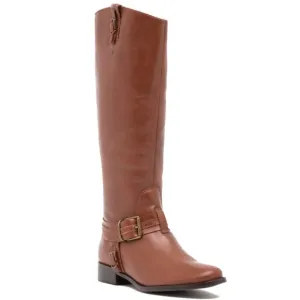 Matisse Flashback Leather Tall Riding Boots back zip closure brown size 7