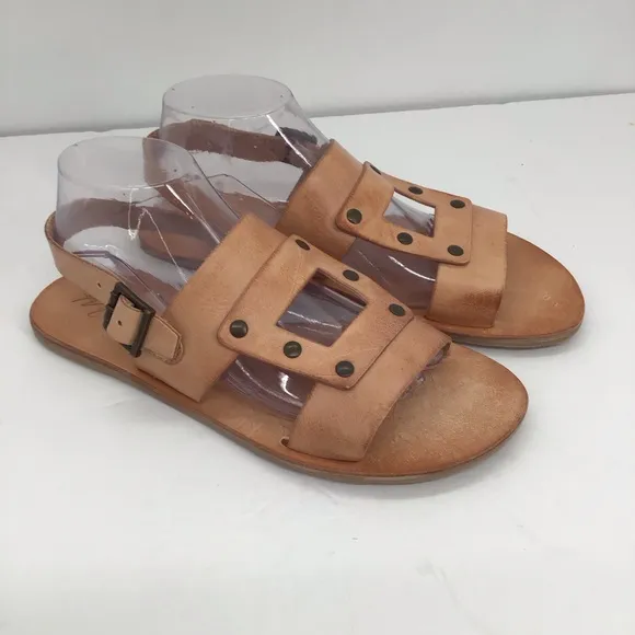 Matisse Women’s Starcrossed Leather Slip-On Sandal NWOT Tan Summer Beach Size 10