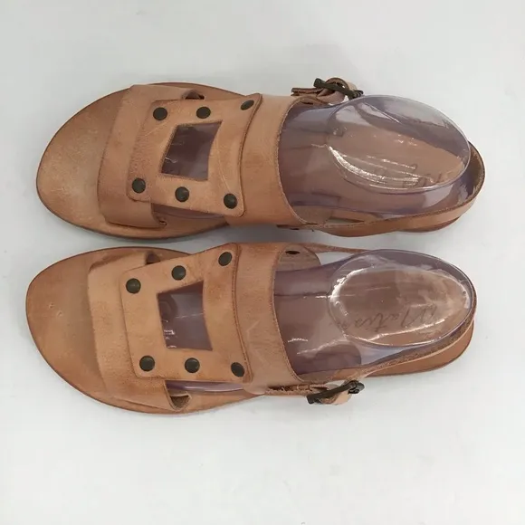 Matisse Women’s Starcrossed Leather Slip-On Sandal NWOT Tan Summer Beach Size 10