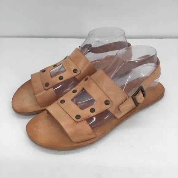 Matisse Women’s Starcrossed Leather Slip-On Sandal NWOT Tan Summer Beach Size 10