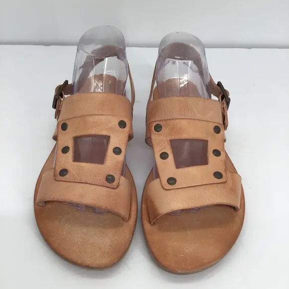 Matisse Women’s Starcrossed Leather Slip-On Sandal NWOT Tan Summer Beach Size 10
