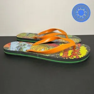 Mens Big Herc x TOXIC CRUSADERS Flip Flop Sandals 1 of 100 / Size 12