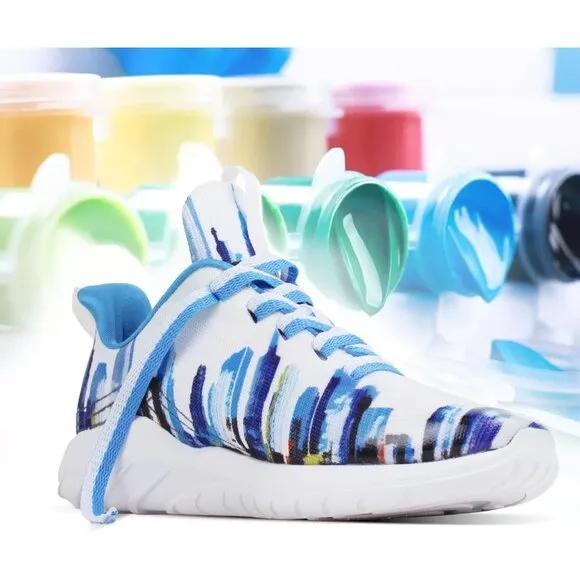 Mens Blue Running Shoes Lightweight Fashion Stylish Sports Workout Gym Sneakers
