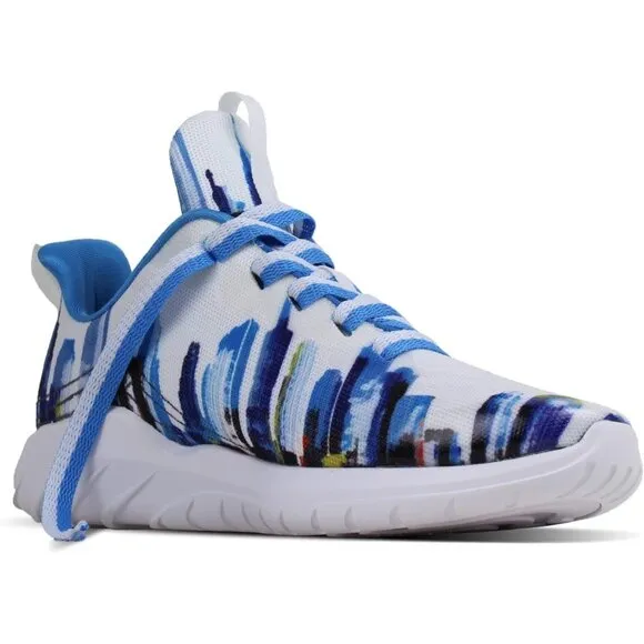 Mens Blue Running Shoes Lightweight Fashion Stylish Sports Workout Gym Sneakers