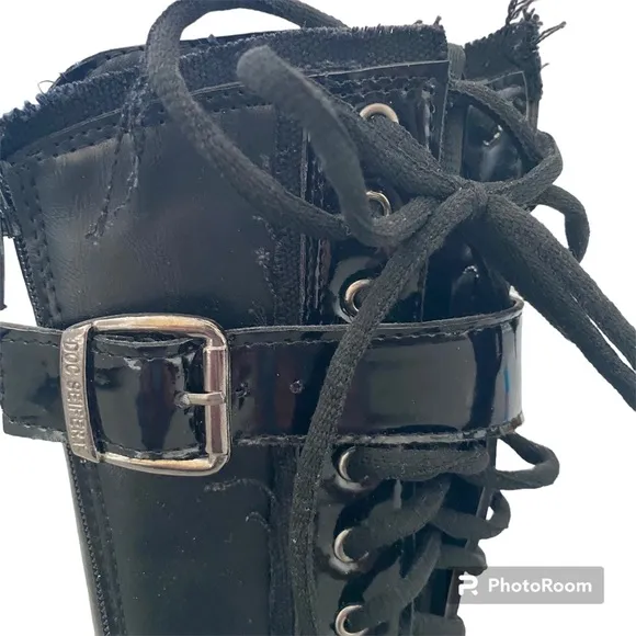 Mens Boots Tall-Shaft Black Size 8