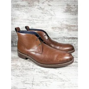Men's Cole Haan Kennedy Grand Brown Leather Waterproof Chukka Boots Sz 10M