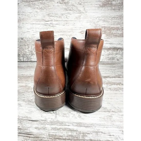 Men's Cole Haan Kennedy Grand Brown Leather Waterproof Chukka Boots Sz 10M