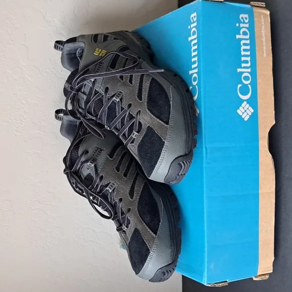 Mens Columbia Hiking Shoes Shasta Ridge Omni-Tech Waterproof Great Tread Sz 10